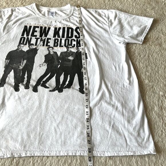 New Kids On The Block tour short sleeve shirt white size 2x - Picture 13 of 16